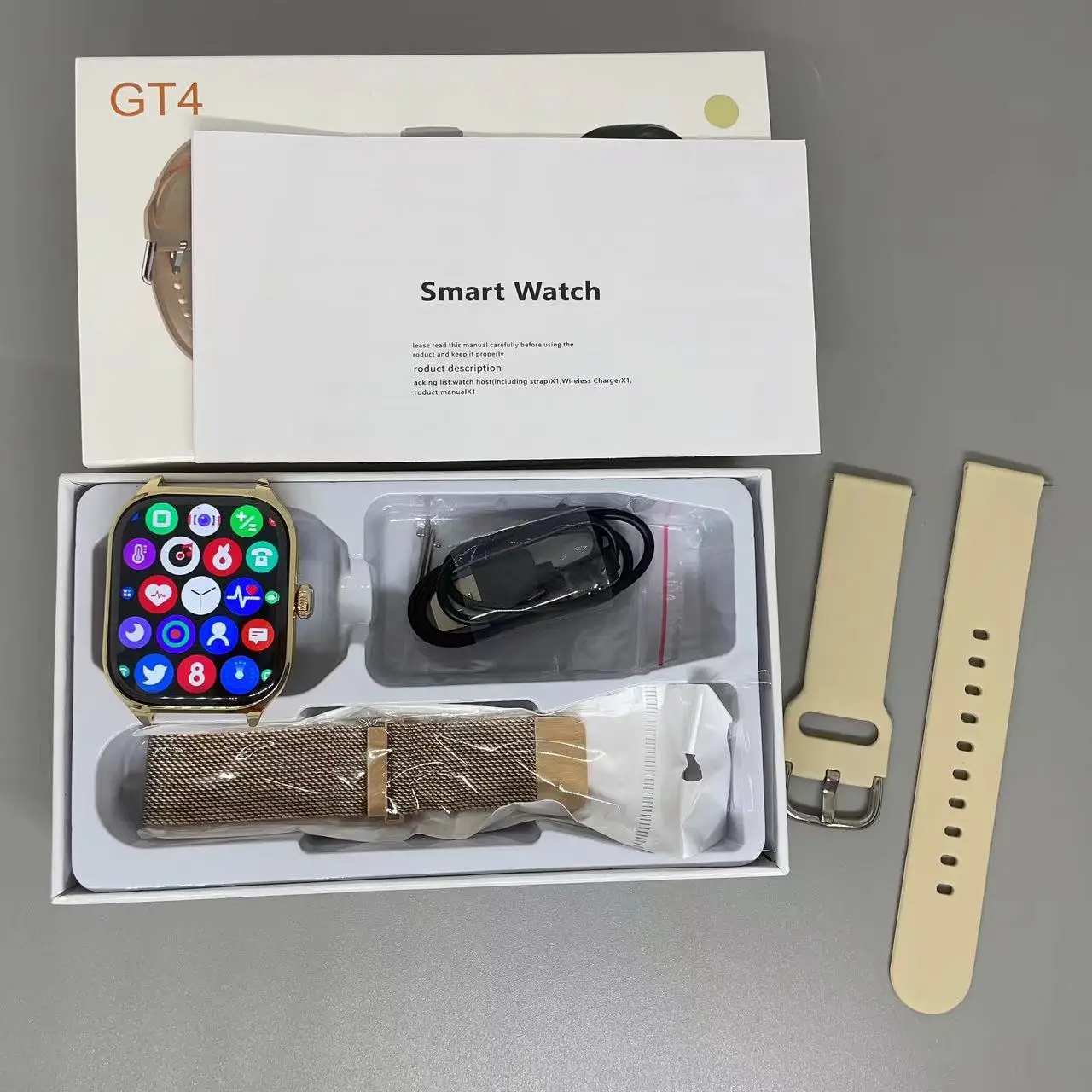 2023 NEW ARRIVAL gt4 smart watch model 3 Fitness Smart watch online Heart rate Heart Rate Smart Bracelet Sport Smart Watch