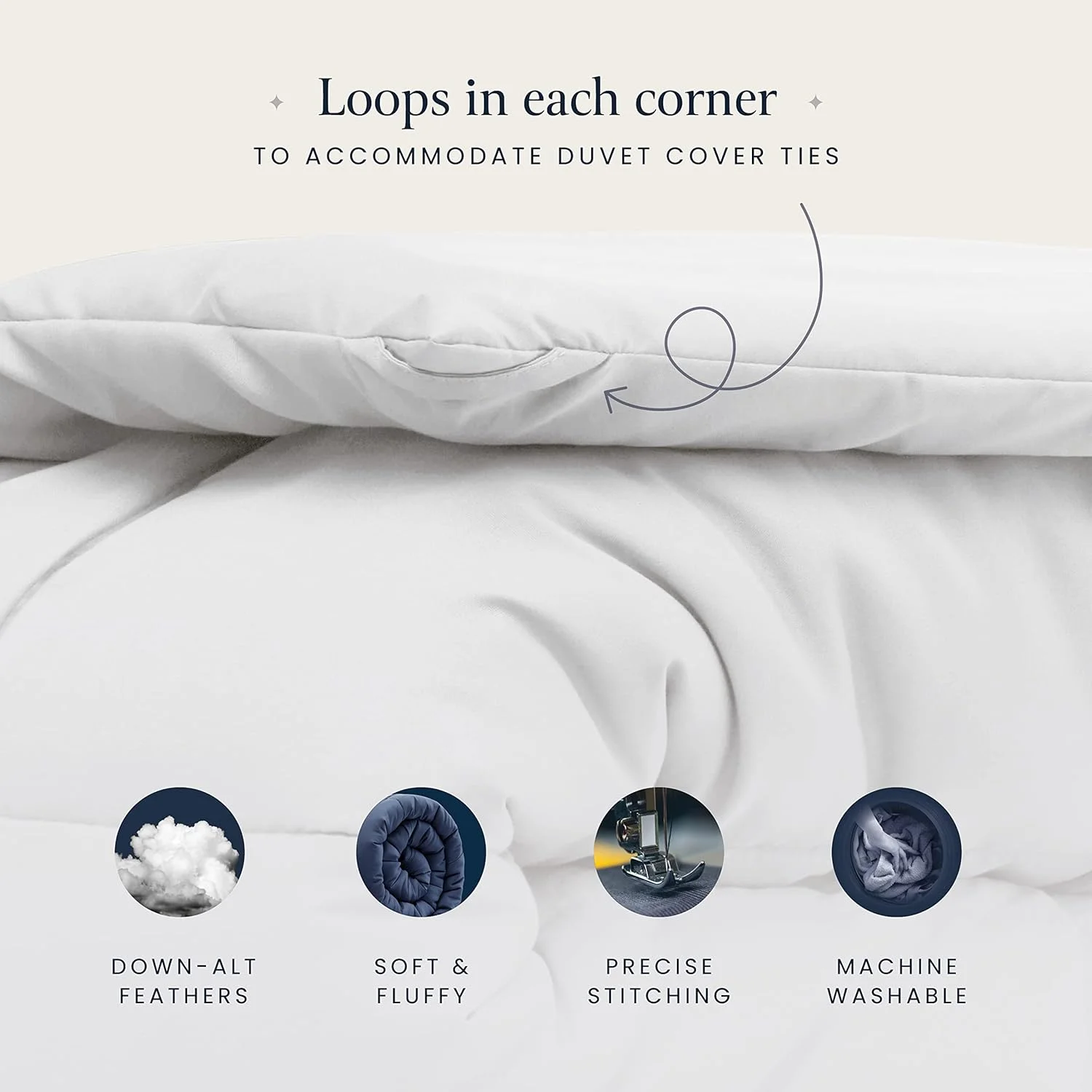 Queen Comforter All-Season Duvet Insert Queen Size Bed Down Alternative Comforter Quilted Hotel Lightweight Comforter