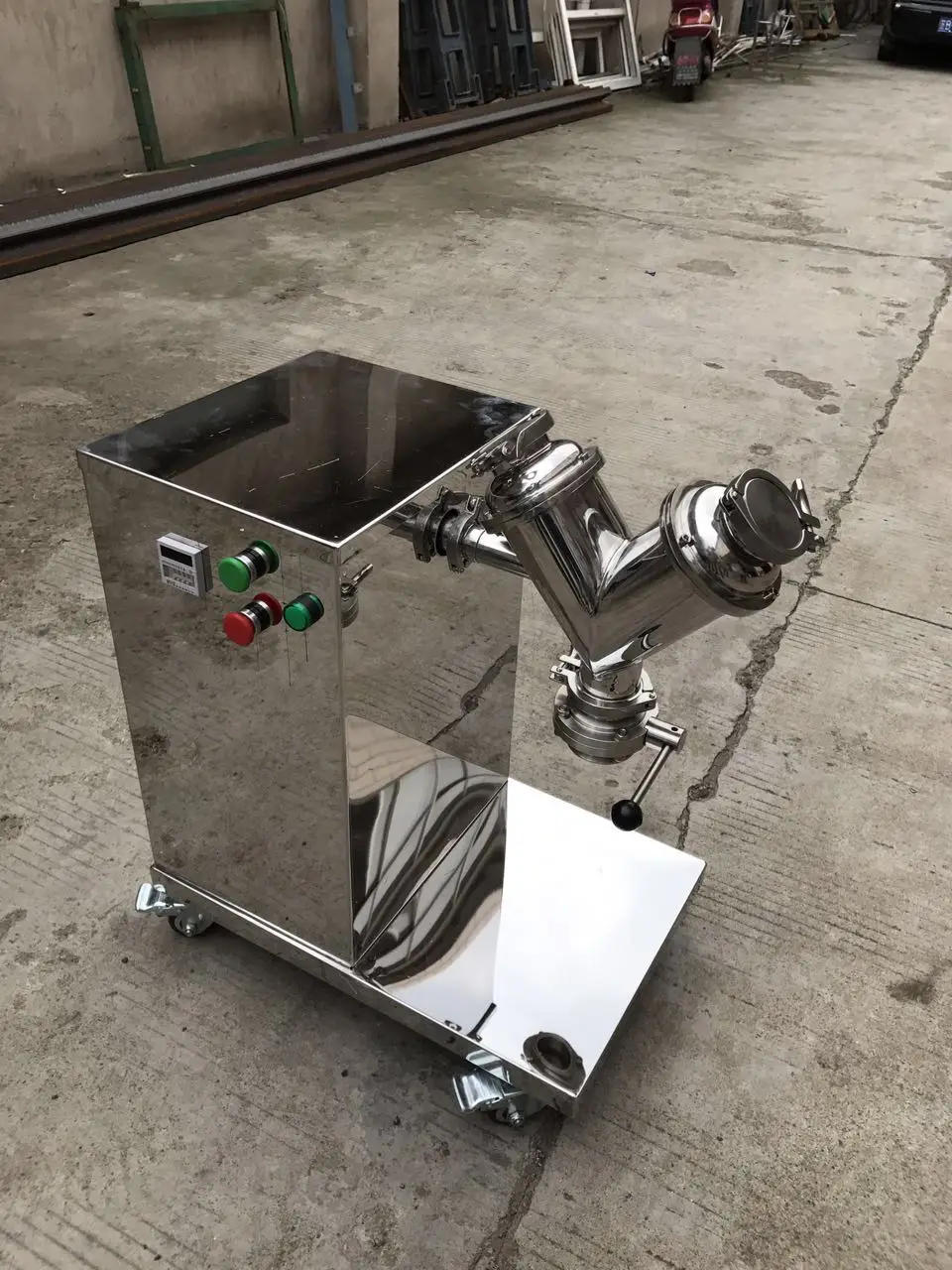 Pesticide Powder small lab v type mixer
