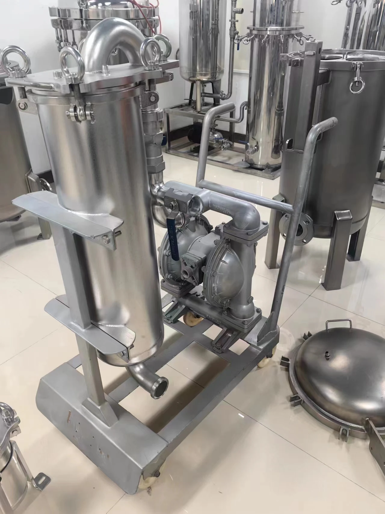 Zhilv stainless steel water filter housing high flow multi cartridge filter housing