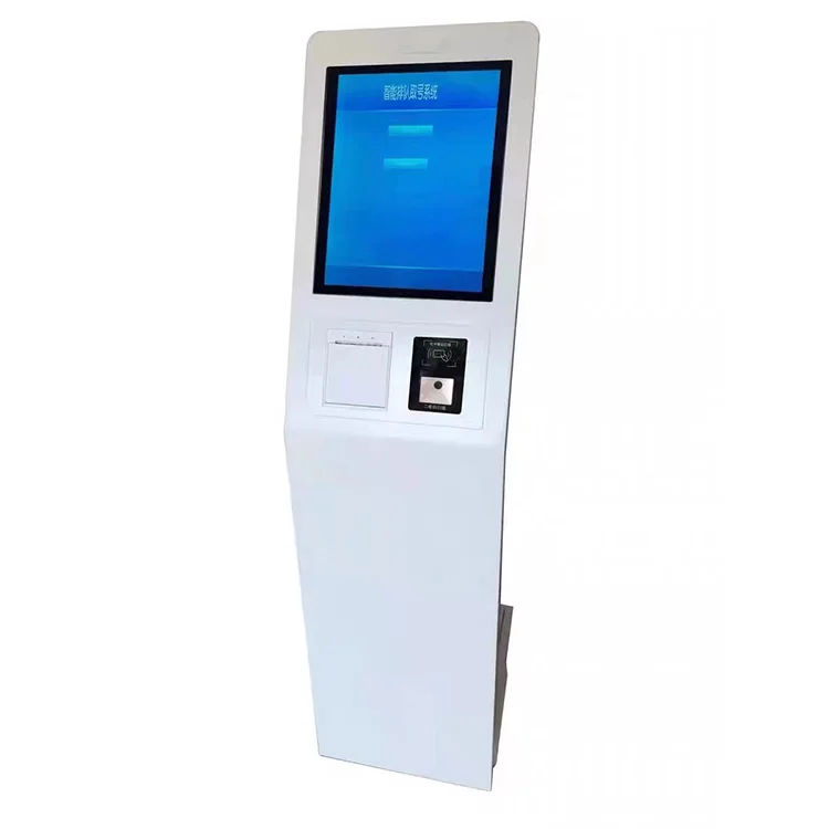 Self-service Payment Kiosk 27inch Payment Terminal With Id Card Reader And Scanner Thermal Printer