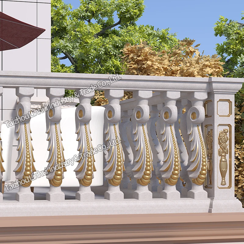 Fast Delivery concrete baluster molds balustrade moulds reusable fence post railing balister barrier vase pillar balcony bollard