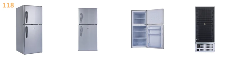 118L 12/24v solar power dc refrigerator battery powered fridge with solar panel