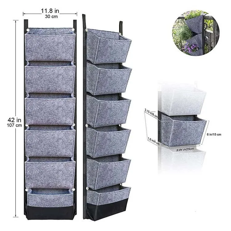 Hot new lightweight ring breathable can be customized felt wall hanging bag