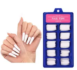 Professional Factory 100 pcs/box New Colorful False Nail Tip Press On Tips For Nail Beauty