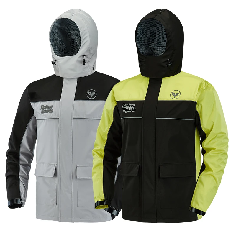 DUHAN Waterproof Reflective  raincoat Motorcycle Raincoat for motorcycle riders
