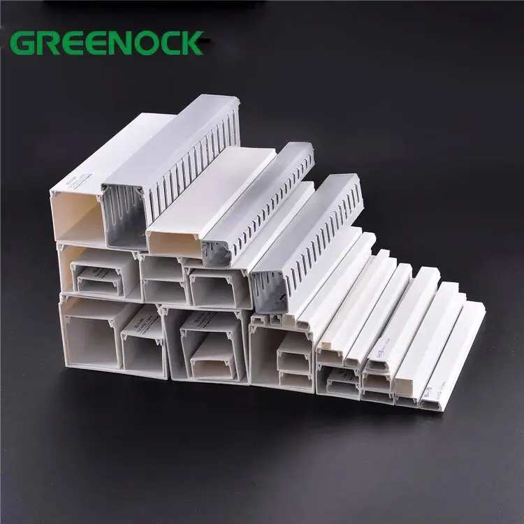Hot Sale White Fire Resistant Electrical Cable Wiring PVC Cover Trunking
