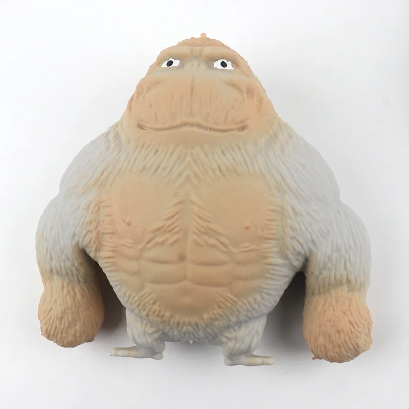 Soododo TPR Funny Stress Relief Squeeze Strong Chimpanzees Fidget Toy Stuffed Animal Toys