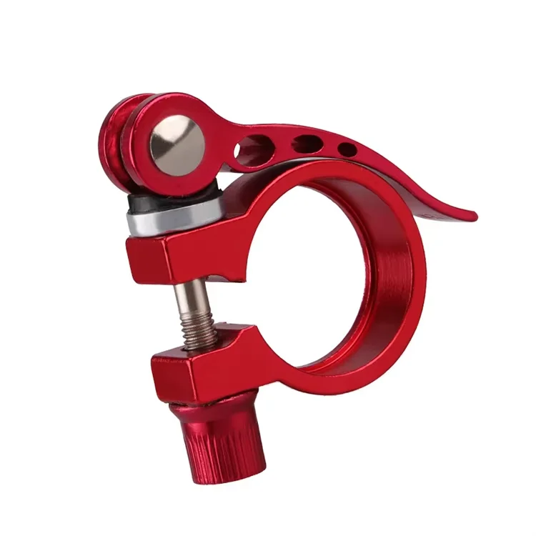 28.6mm Bike Seat Pipe Clamp Quick Removal Fixed Clip Dead Flying Bicycle Seat Bar Locking Road Vehicle Bicycle Parts