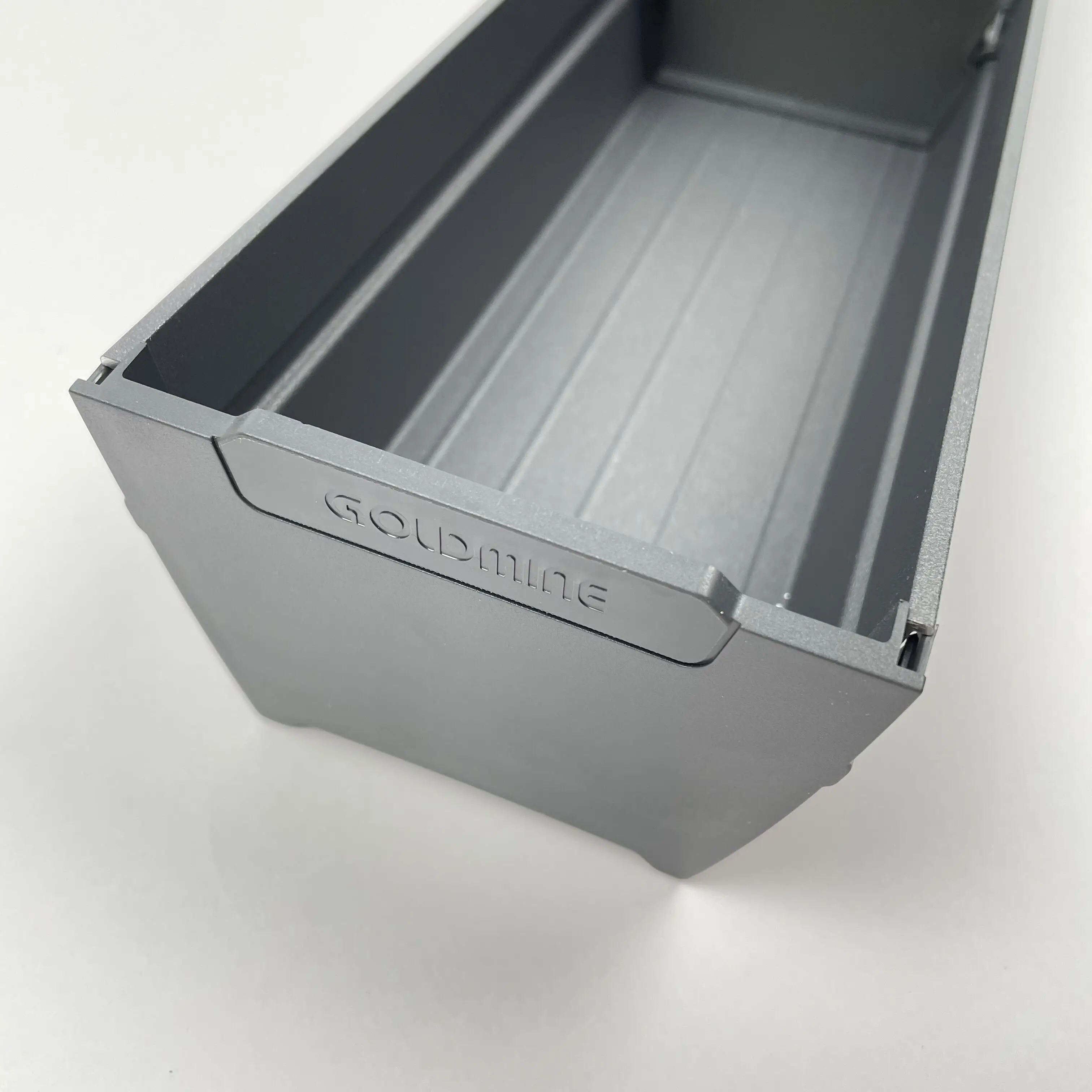 Goldmine aluminum cutlery tray with moving dividers forks spoons storage tray utensil cabinet drawer organizers