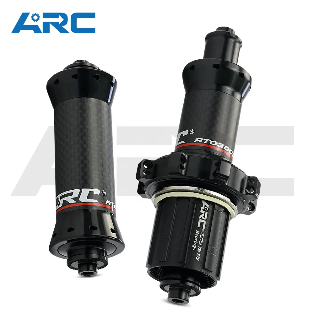 RT-030F/RCB  20 24 Holes High Quality Straight Pull Road hub Carbon Road Bicycle Hubs Sealed Bearing V Brake Hubs