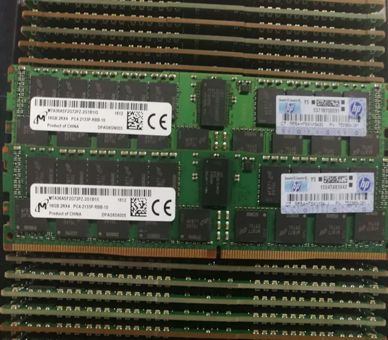 Hot Offer 726719-B21 Original HPE 16GB (1x16GB) Dual Rank x4 DDR4-2133P CAS-15-15-15 Registered Memory Kit Server Ram