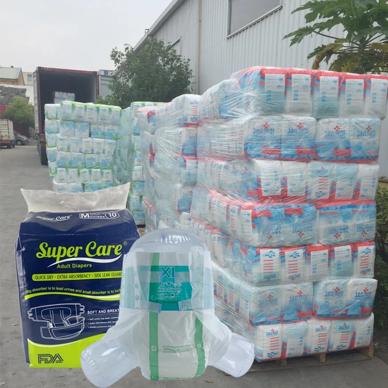 Горячая Распродажа, лучшее качество, медицинские толстые оптовые цены, бесплатный образец, одноразовые подгузники для взрослых с принтом