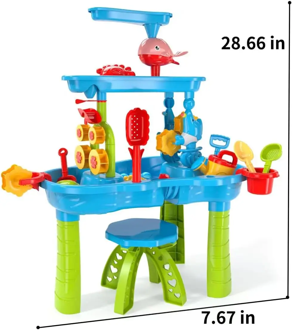 Water Table for Toddlers Kids Splash Sand Table Water Toys summer beach toys for kids