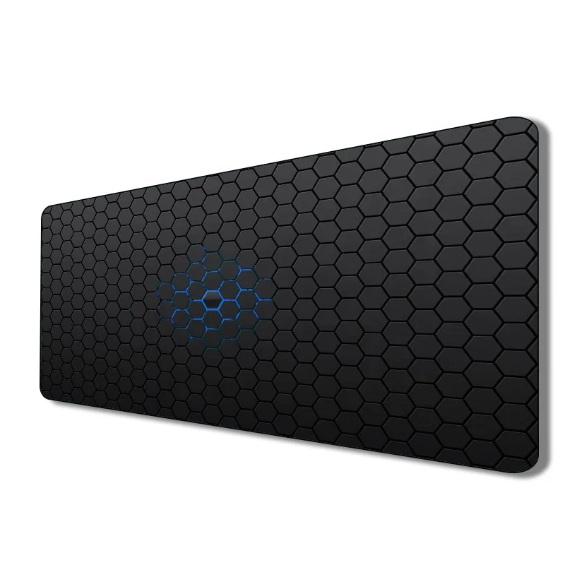 Buy custom plaid design print Xl Xxl large polyester fabric non-slip rubber notebook computer full table gaming mouse pad