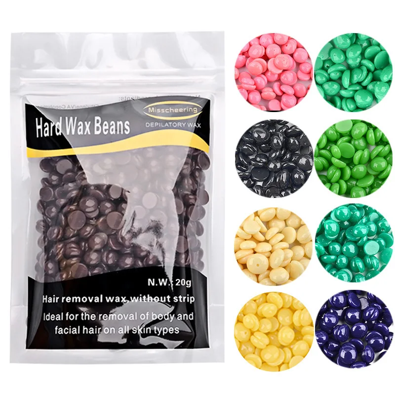 New Hair Removal Wax Beans Series 100g Solid Hard Wax Beans Paper Free Honey Wax Hair Removal All Over the Body