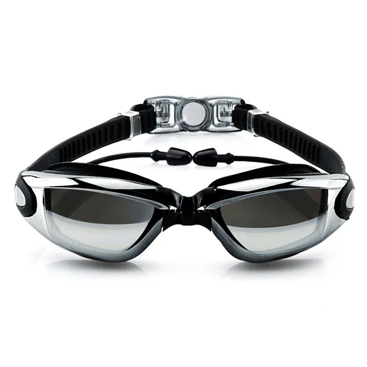 
2021 New High Quality Adult Silicone No Leaking Anti Fog UV Protection Swimming Goggles 
