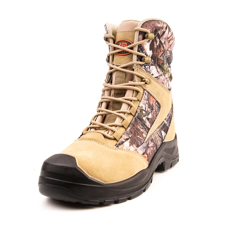 man camo work shoes with metal toe  tactical fancy safety shoes activity  high ankle safety shoes