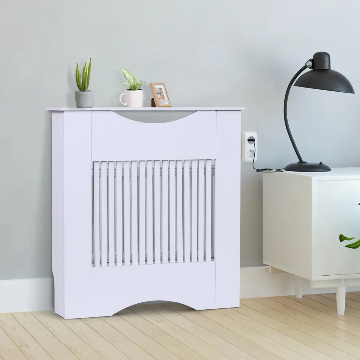 FENGHAUNG White Radiator Cover Mdf Wooden Radiator Cover