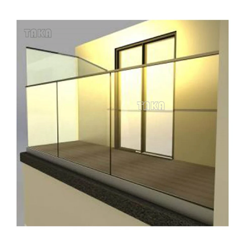 New design Anodized aluminum u base channel fo aluminum channel use / glass fixing balcony stairs room handrail