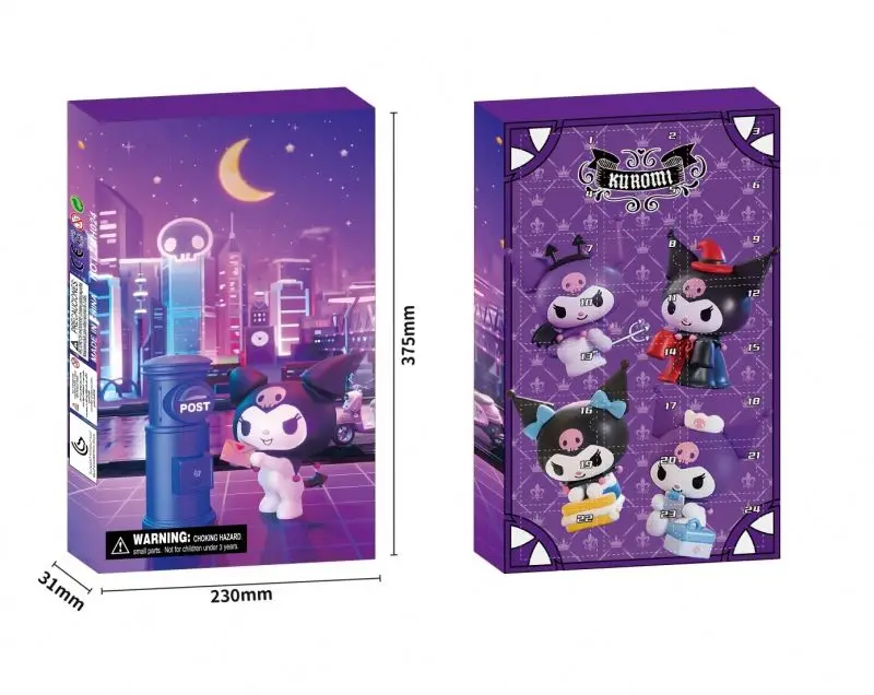 SS Hot Selling Xmas Advent Calendar Pokemoend Sanrion Figure Ornaments Blind Box Figure Toy Car Cake Christmas DIY Accessories