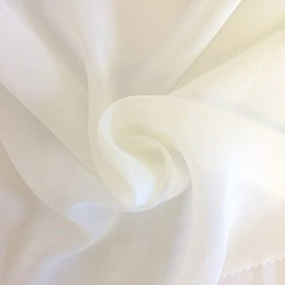 Polyester Sheer Voile Silk And Soft Chiffon Fabric  High Quality curtain fabric for for wedding living room