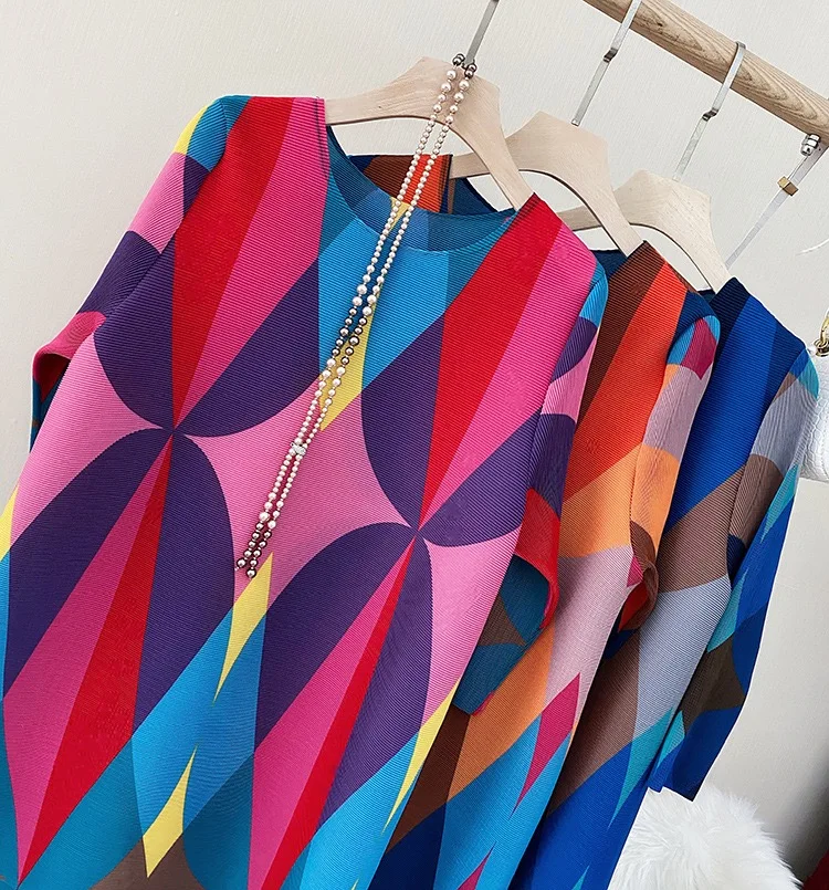 2021 New Trending Geometry Casual Sleeveless plus size women Dress