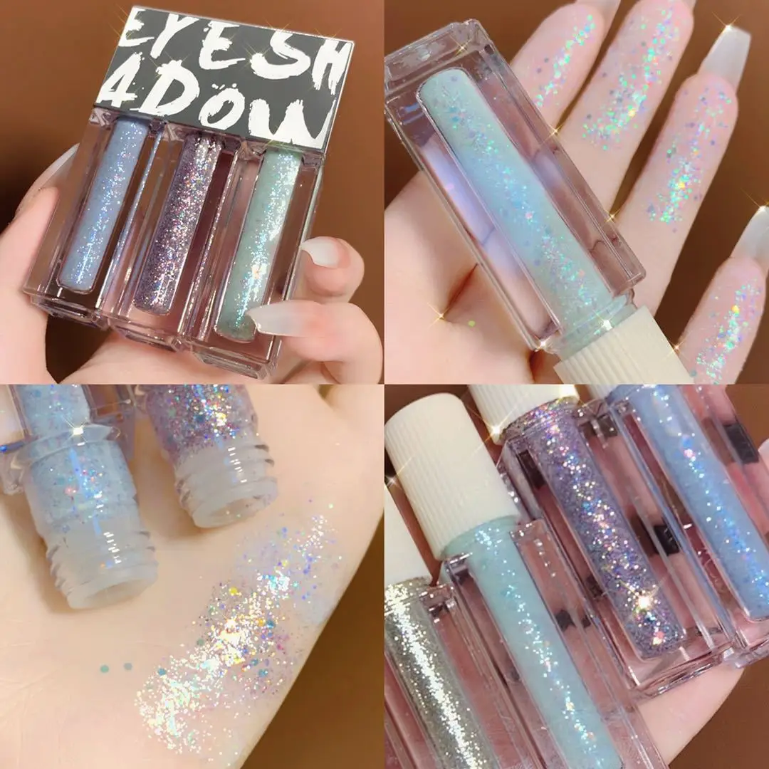 ODM/OEM High Pigmented Makeup Metallic Shimmer Liquid Glitter Eyeshadow Mixing Liquid Private Label Shiny Liquid Eyeshadow