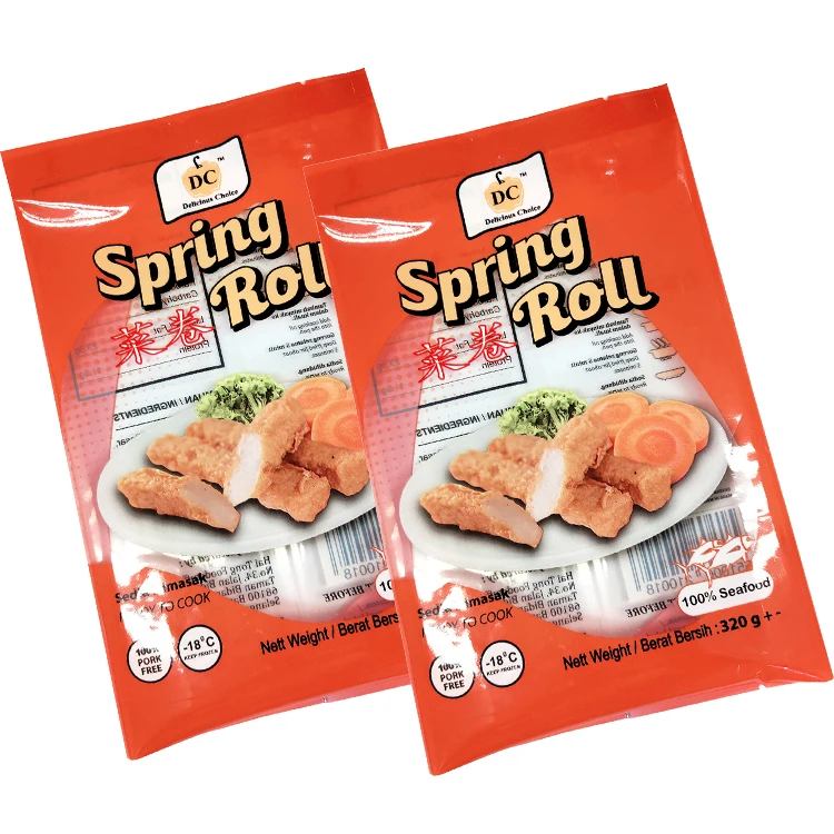 China manufacturer colorful back center seal food grade customised nylon pe frozen products pack plastic bag