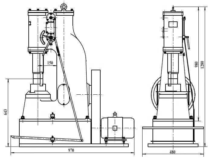 High Quality Wholesale Custom Cheap Air Power C41 Series 16KG 20KG 40KG 75KG Blacksmith Pneumatic Forging Hammer