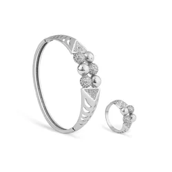 LOTOS JEWELRY 18k gold plated micro insert zircon  ball shape fashion jewelry rings for men