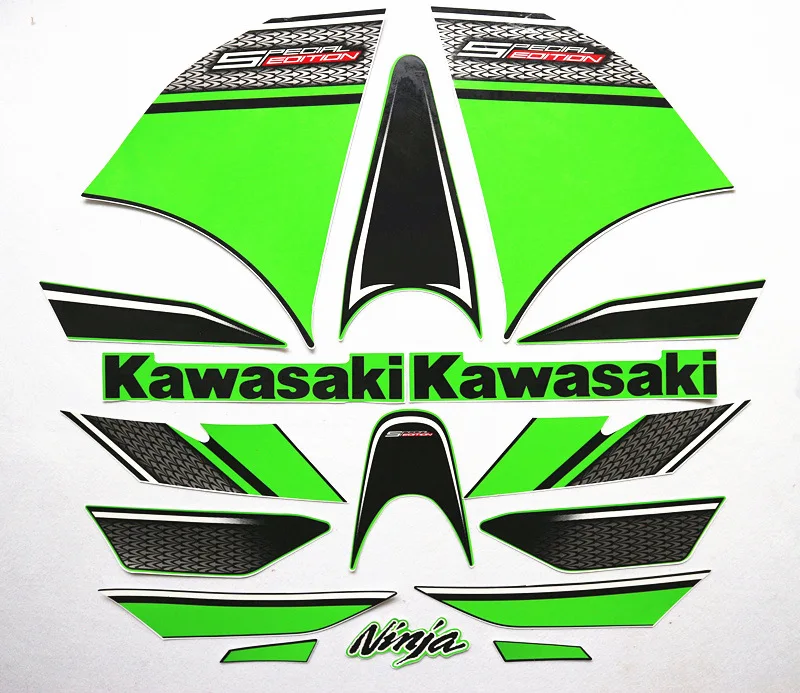 Мотоцикл наклейки танк Pad всего тела гоночные для KAWASAKI