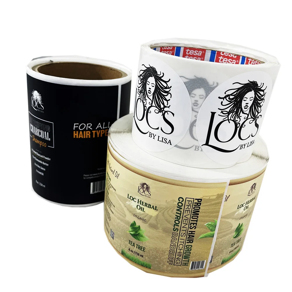 label printing factory adhesive label product cosmetic stickers Commodity label sticker pack custom