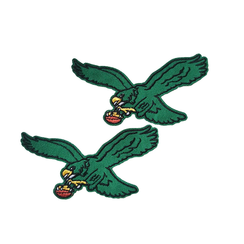 NFL орлы белые и Зеленые эмблемы патч вышивка снежинки для бейсболки