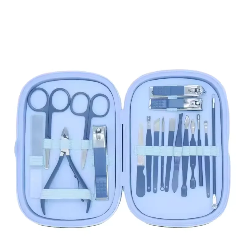 Professional 8 in 1 Macaron Care Nail Set 18 in 1 Pedicure & Manicure Beauty Tools PP gift box nail clipper set