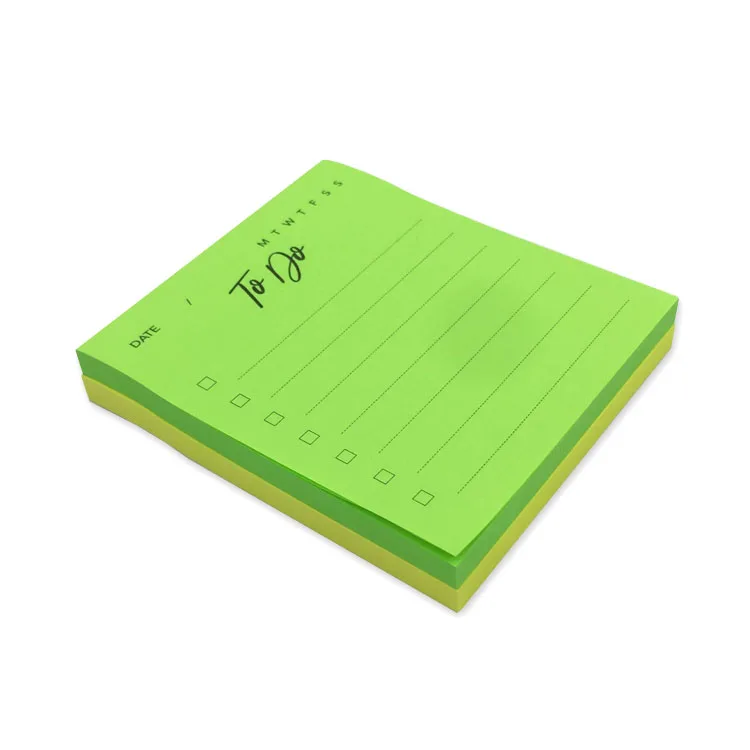 Printing With Logo Eco Friendly Sticky Note Pad Stationery Paper notes Size To Do List Notepad