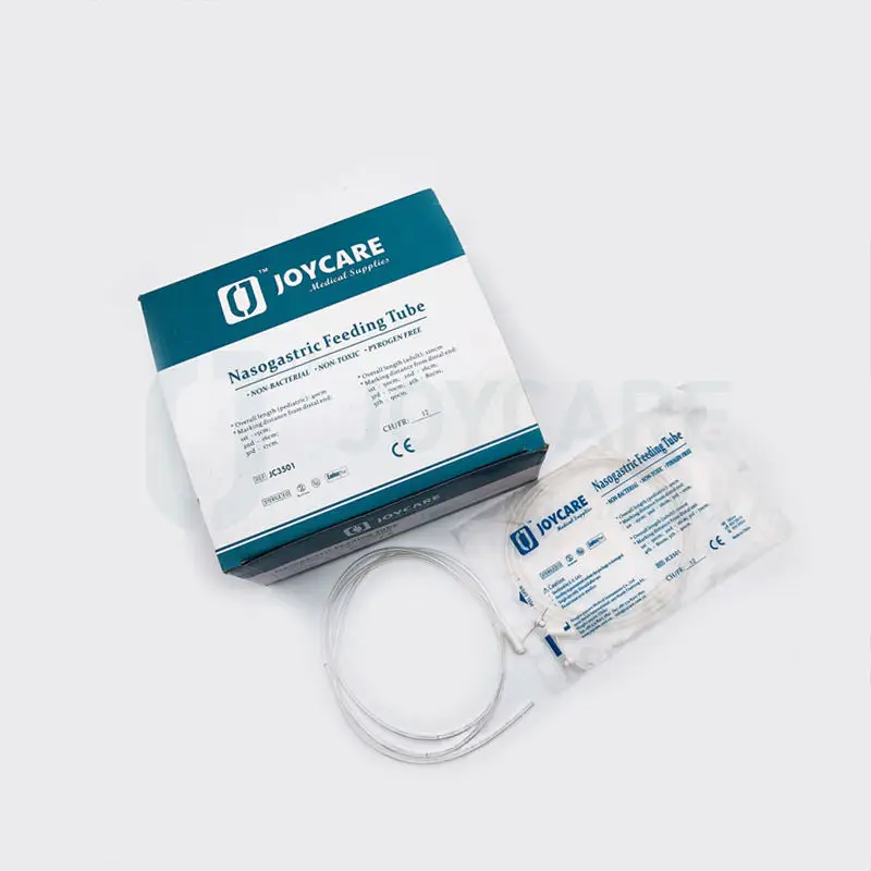 EO Gas Sterile F4-F22 40-120cm Medical Disposable Adult Child Infant PVC Nasogastric Feeding Tube with X-ray detectable thread