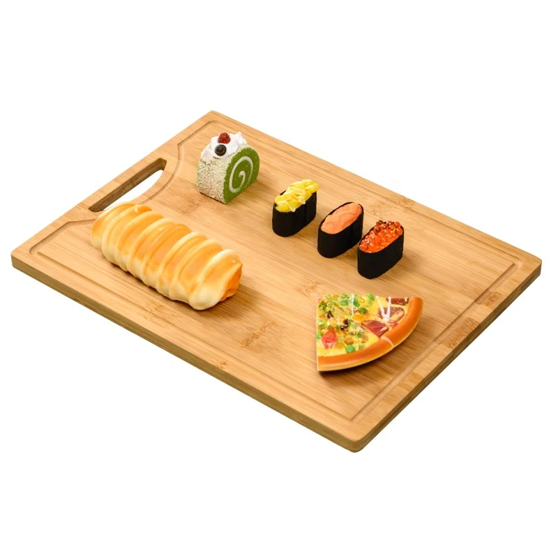 Wholesale chopping board 3 pieces set kitchenware square bamboo cutting board