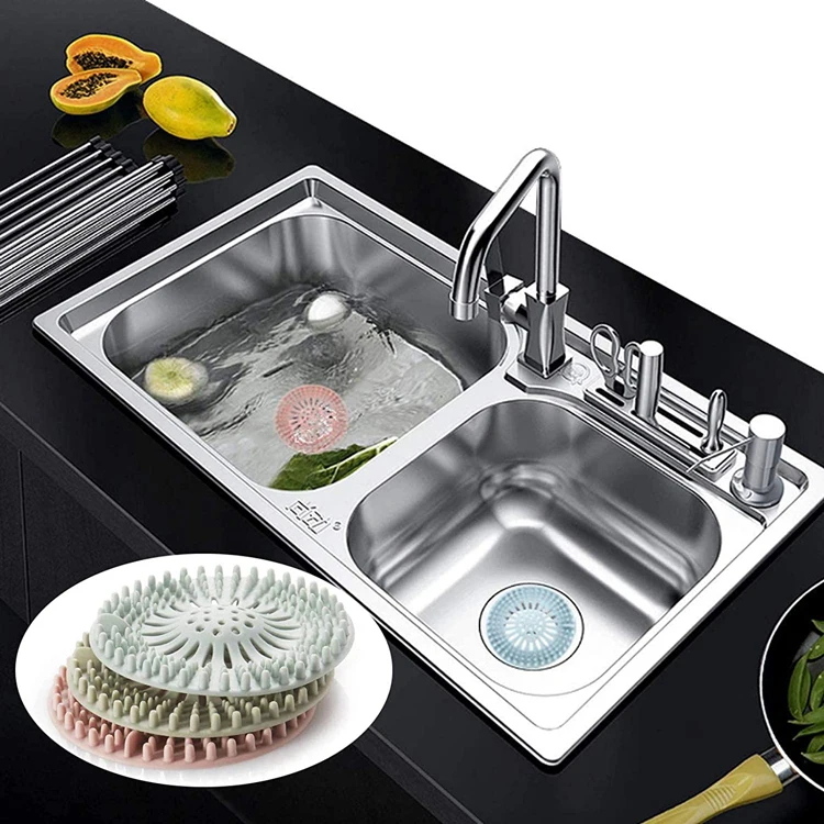 Hot Selling Hair Catcher Durable Soft Silicone Hair Stopper Shower Drain Covers