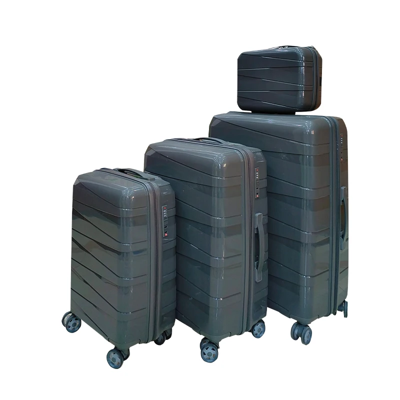 2024 new ych Unisex Travel Luggage Set Hot Boxes Special Style Fashionable Multi-Size Suitcase TSA Spinner Wholesale PP/Aluminum