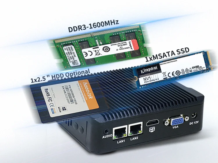 Мини-компьютер N2840 i3 i5 i7