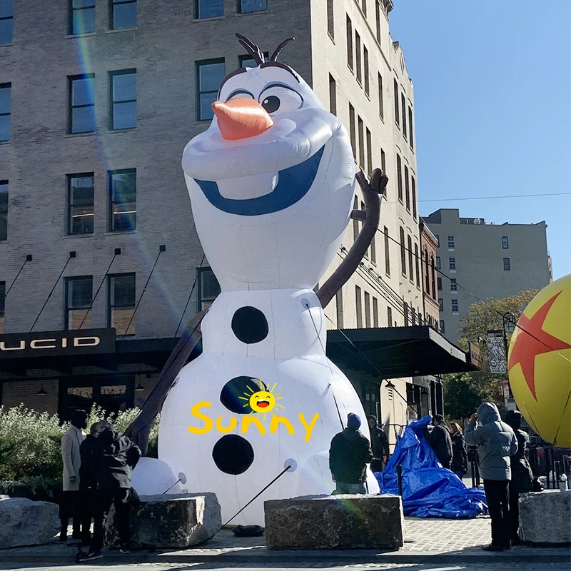 Custom animal balloons Cartoon cute inflatable snowman Olaf for advertising and promotion
