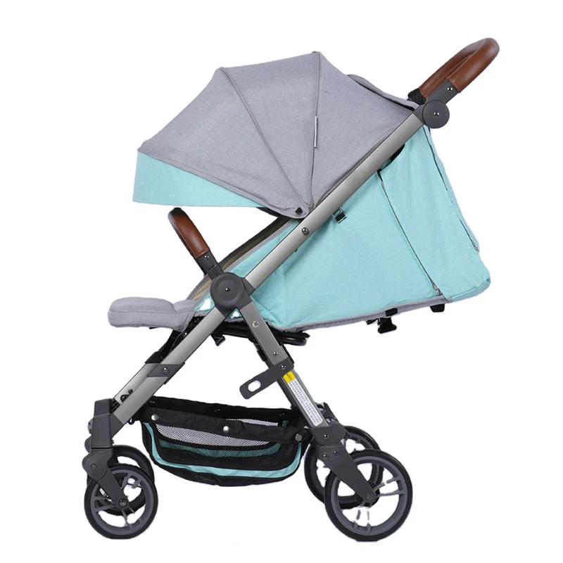
Luxury Baby Stroller High View Baby Pram Carrier Chinese Supplier Directly Sale 3 in 1 Leather Custom OEM Customized Frame Logo 