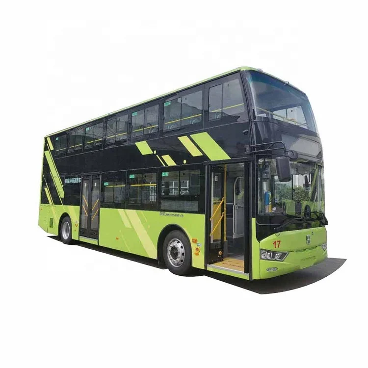 China 30-61 seats place 11 meters pure electric power motor sightseeing public tourists double-deck bus transportation vehicle