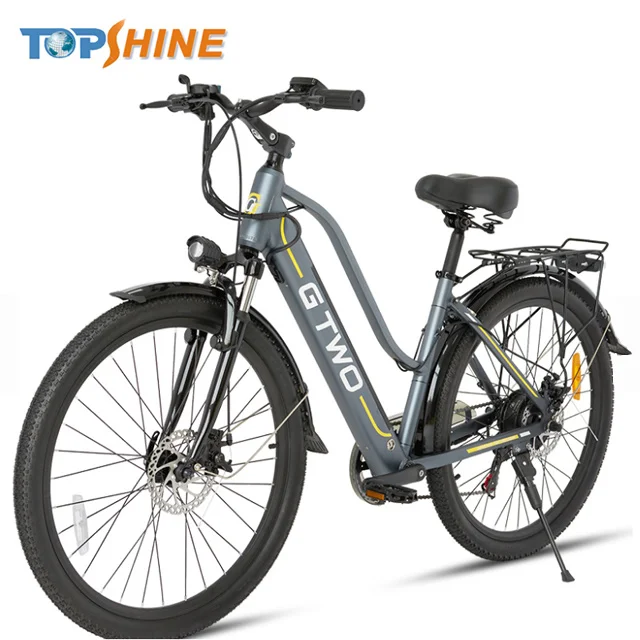 Customizable Logo 500W 48V 29 inch City Electric Bicycle with GPS Odometer Stereo Speaker