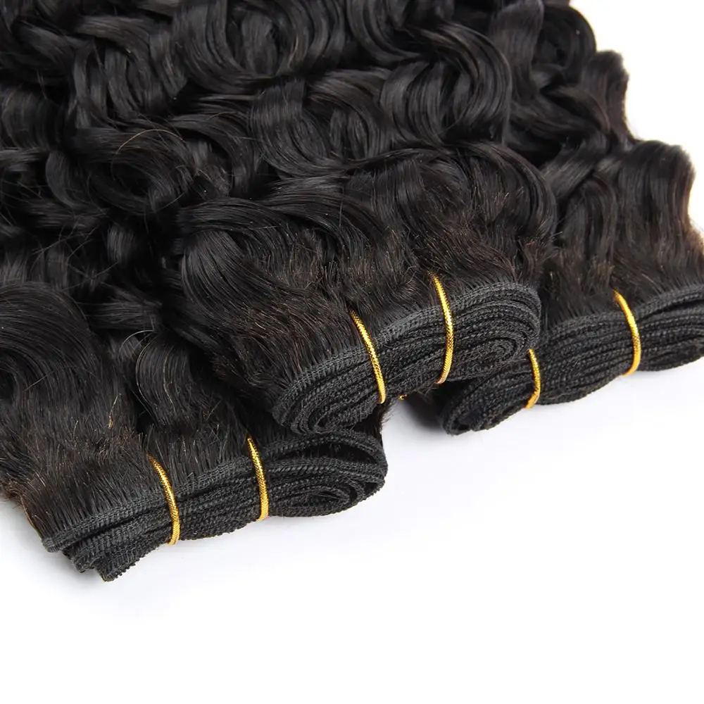 30 40 Inchrgineweave Bundles Extension Water Wave Human Hair Brazilian Hair Wet and Wavy Brwigsian Hair Bundle Bulk Straight