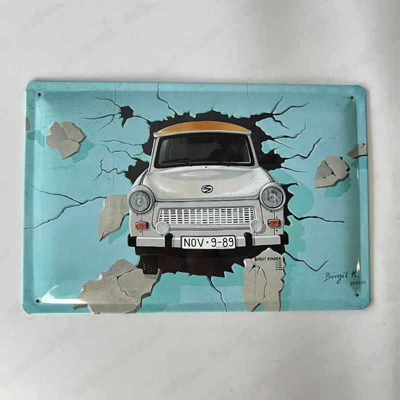 Decorative Wholesale Vintage Custom Metal Plate Printing Tin Metal Sign wall decoration, tin plaque