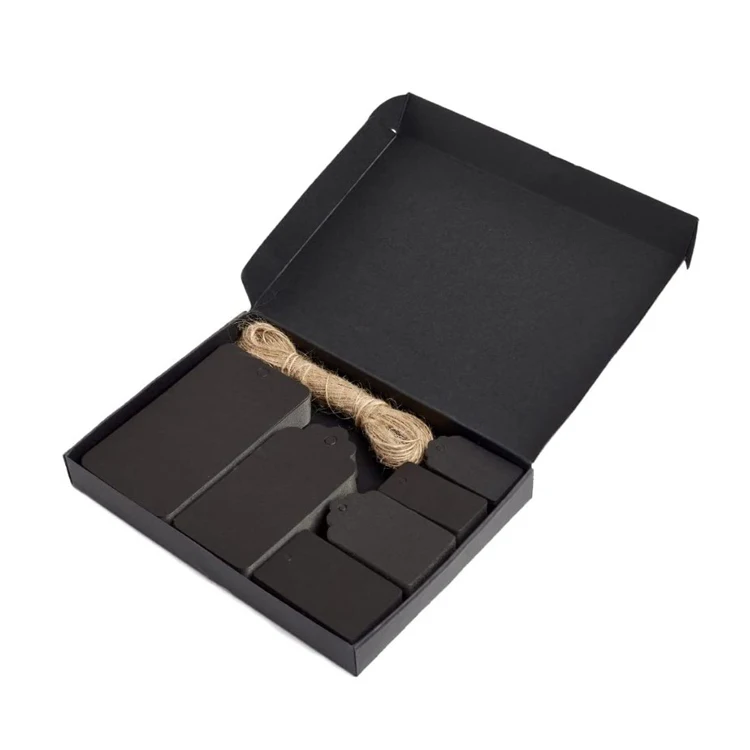 Custom White Black Kraft Paper Tags Gift Tags Craft Hang Tags Garment Accessories Hangtag Mixed Shape