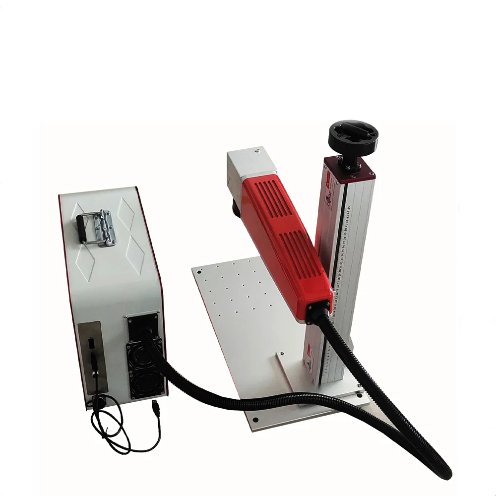 hig quality 30w Laser Marker Split Laser Marking Machine for ss cs plastic stone engraving