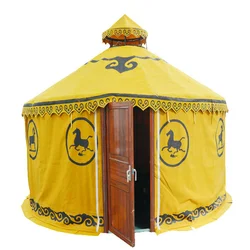 Ger Yurt Accommodation Nomadic Party Using Mongolian Yurt